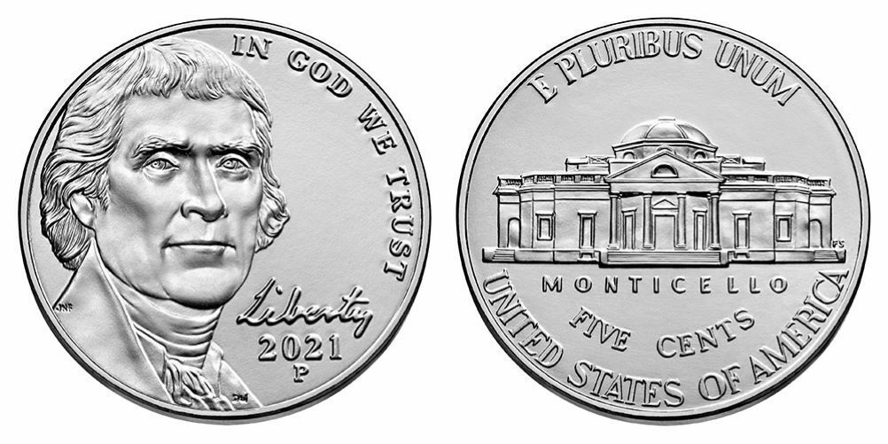 2021 Return to Monticello Jefferson Nickel